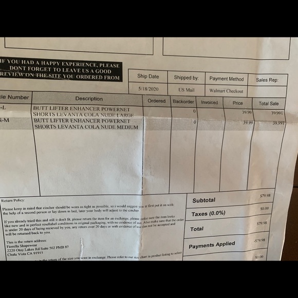 Fiorella Shapewear Butt lifter enhancer powernet - Picture 7 of 7